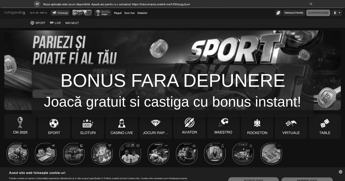 Bonus Totogaming Fara Depunere 2026 - România | Verificat